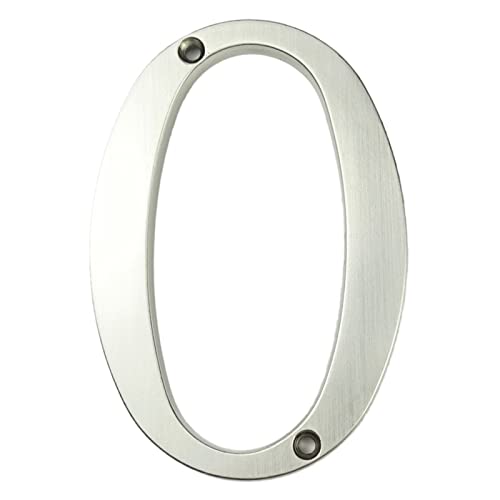 Numéro de porte 0 en alliage de zinc 101mm pour adresse de maison