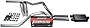 Truck Exhaust Kits - Shop Line Dual Exhaust System 2.5 inch Aluminized Flowmaster 40 Series Polished Rolled Tips