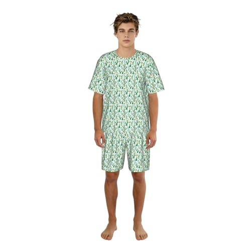 Pyjama homme imprimé cactus : le cadeau idéal pour des nuits fraîches