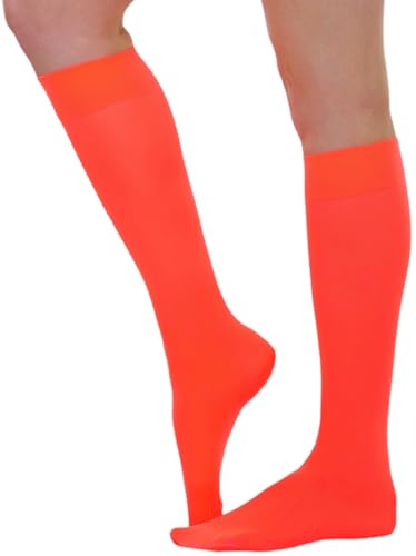 Image of ToBeInStyle Women's Opaque Knee High Nylon Fashion Socks Solid & w /Front Satin Bow