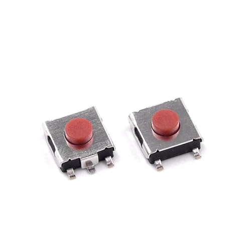 Interrupteur tactile SMD résout faux contacts micro bouton-poussoir rouge 5 broches 6x6x3.1mm