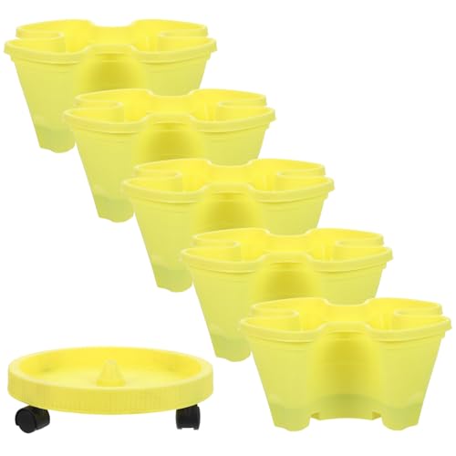 Kisangel Torre Di Piantagione Multistrato Per Erbe Aromatiche Torre Di Piantagione Per Fragole Da Esterno Per Fragole Impilabile