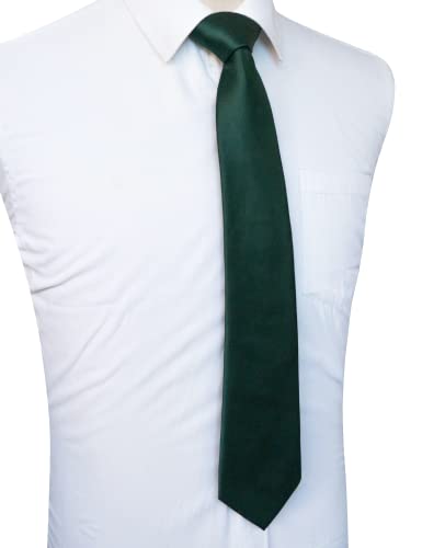 Image of JEMYGINS Solid Color Tie Mens Necktie for Business and Wedding