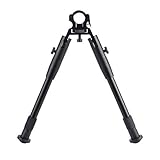 ToopMount Tactical Bipod 8-10 Inches Barrel Mount Rifle Bipod Foldable Adjustable Spring Return Bipod Stand Swivel Stud Extendable Spring Tension Bipod for Air Rifle