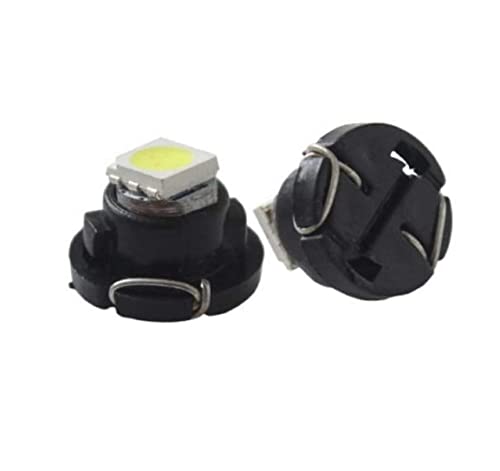 2 luces LED blanco T4.7 SMD 5050 bombilla coche luz interior salpicadero blanco