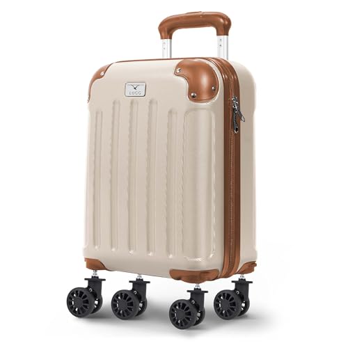 LUGG 40cm Skywander Lightweight Underseat Cabin Bag – Ryanair & EasyJet Approved Carry-On Suitcase, Durable ABS Hard Shell, Smooth Double Spinner Wheels, Water-Resistant & Compact Luggage (40x30x20cm)