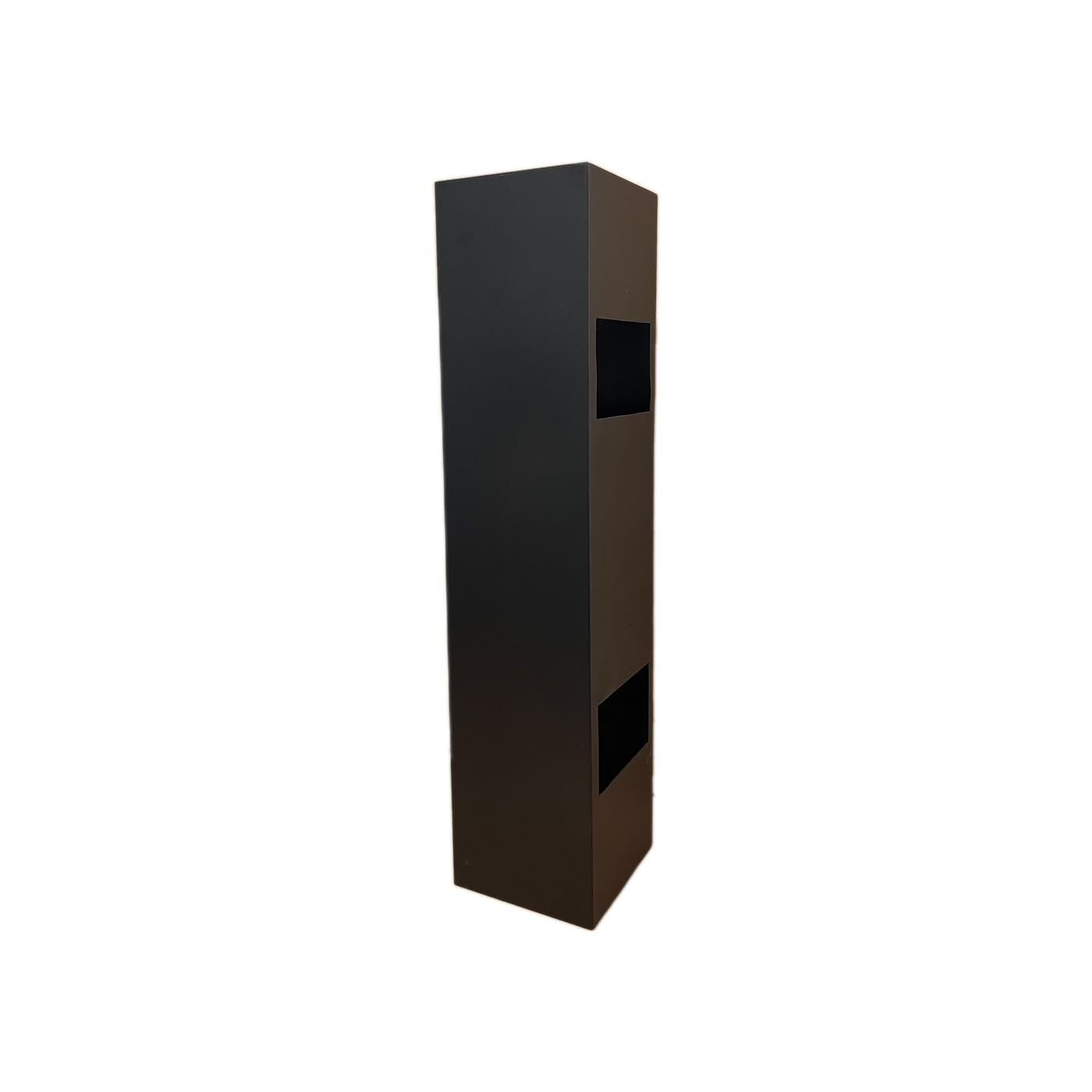 CORE PLANTER - Modern Steel Indoor and Outdoor Plant Pot Herb Garden Planter Succulent Pot Window Planter With Drainage Hole | (Black, Tower)