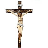 Crucifijo católico, cruz de pared, cruz de madera, cuadro de