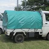ケードーム グリーン 軽トラック用幌 Kドーム アウトドア トラックテント 荷物運搬 農業 災害 避難所 地震 天災 会社 地域 防災 備え ナショナルマリン 代不