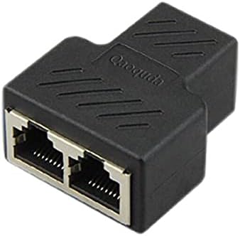 Sdoppiatore Lan Adattatore Sdoppiatore RJ45 A 2 Porte Femmina - Per Cavi LAN CAT5/CAT6, Splitter Ethernet Adattatore Cavo LAN Nero - Foto 7
