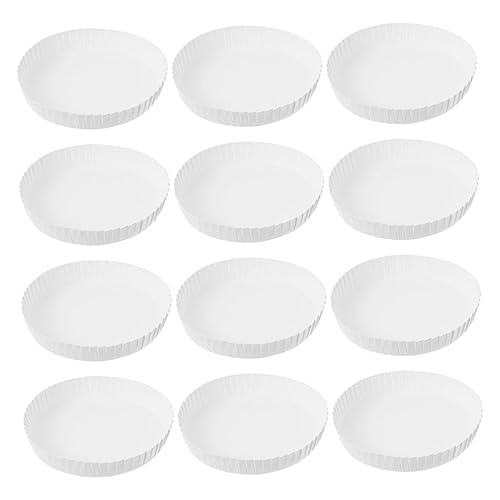 FOMIYES 50pcs Disposable Paper Cup Lids Covers for Hot Cold Drinks for Parties Restaurants and Hotels Keeps Drinks
