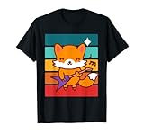 Photo Gallery divertente chitarra elettrica fox per chitarrista musica artista strisce maglietta Photo Gallery divertente chitarra elettrica fox per chitarrista musica artista strisce maglietta