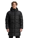 TOM TAILOR Herren 1047209 Puffer Parka mit Kapuze, 29999-Black, XL