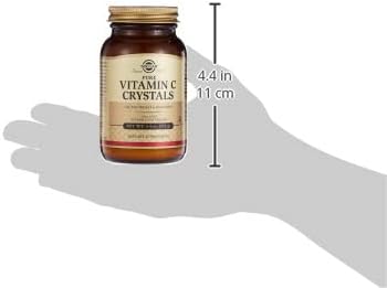 Solgar Vitamin C Crystals, 4.4 oz - Antioxidant, Immune Support, Collagen Formation, Healthy Skin & Joints - Pure 100% Vitamin C - Non-GMO, Vegan, Gluten Free, Dairy Free, Kosher - About 100 Servings