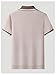 SOLY HUX Men's Short Sleeve Knit Sweater Casual Collared Golf Pullover Sweaters Beige Striped Large