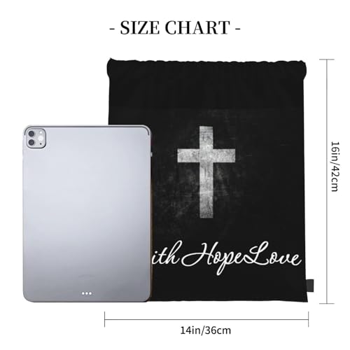 Jesus Drawstring Bags Christian Gym Bag Backpack Christ Bible Sackpack for Women Men4