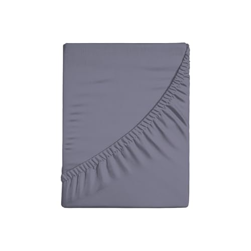 Lenzuola Con Angoli in Tinta Unita Letto Matrimoniale,180x200+30, 100% Percalle