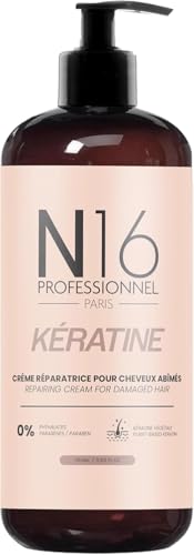 Crema reparadora de queratina orgánica N16 Professionnel de marca francesa