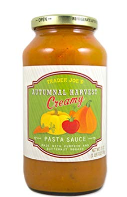 Trader Joe’s Autumnal Harvest Creamy Pasta Sauce Made with Pumpkin & Butternut Squash - 25 oz.