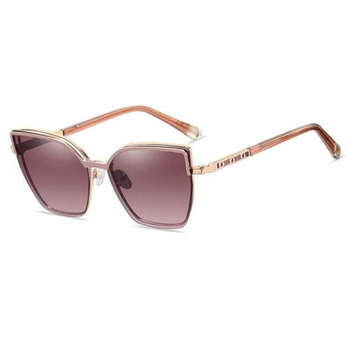 Lunettes à clip magnétique femmes : solaires carrées oversize en métal