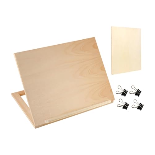 Hellery Caballete de Mesa Plegable de Madera para Pintar, Ideal para Pintores Y Artistas Que Dibujan.