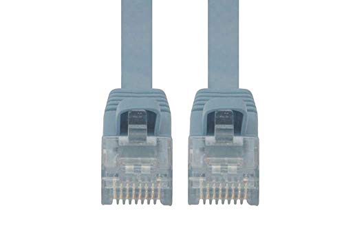 Cable de red SF Cable plano CAT6 50 ft negro miniatura 3