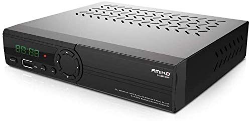 Amiko Receptor satélite HD 8255+ Full HD digital HEVC S2 USB Ethernet