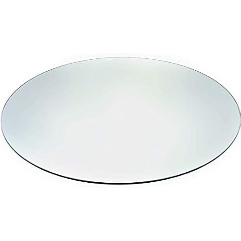 Audio-Visual Direct Tempered Glass Patio Table Top with Rounded Edge (24 Inches) Cover