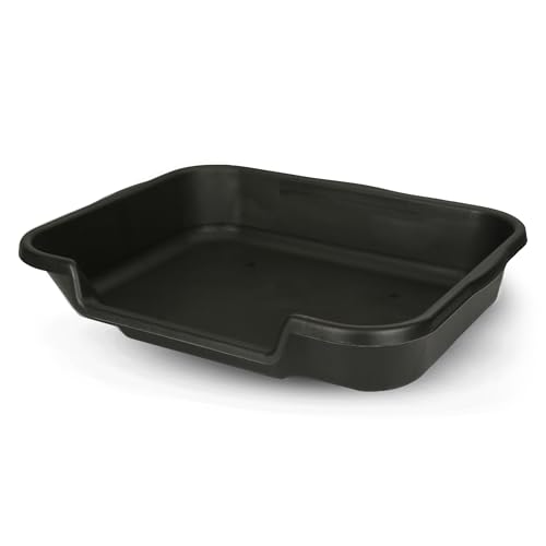 PuppyGoHere Dog Litter Box, Large Size, Blacksmithe Black, Durable & Pet Safe Puppy Litter Box, Indoor Open Top Entry Dog Litter Pan, Comfortable for Dogs, Great for Dogs up to 20 lbs