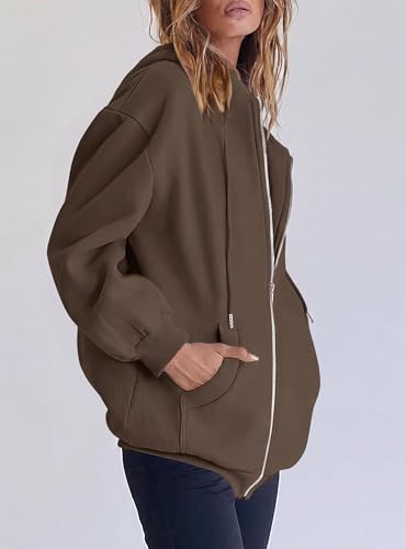 Image of PRETTYGARDEN Women's 2026 Spring Zip Up Y2K Hoodies Casual Long Sleeve Sweatshirts Fall Winter Track Jackets with Pockets