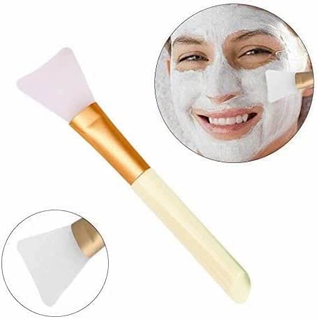 KYNEX - 2 Peças de Pincel de Silicone para Skincare, aplicação de manteiga, argila, escova de máscar