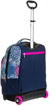 Seven TROLLEY, 2 in 1, Schulranzen mit Rollen, Rucksack mit Trolleyfunktion für Kinder, ab 1. Klasse, für Schule, Reisen, Mädchen&Jungen, pink/blau, PINKSHADE - Mathe Rechnen üben für die Grundschule