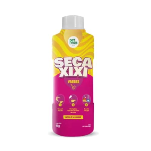 Seca Xixi PetMais 1kg Profissional Neutraliza Odor Urina Vira Pó Limpeza Pet Multiuso