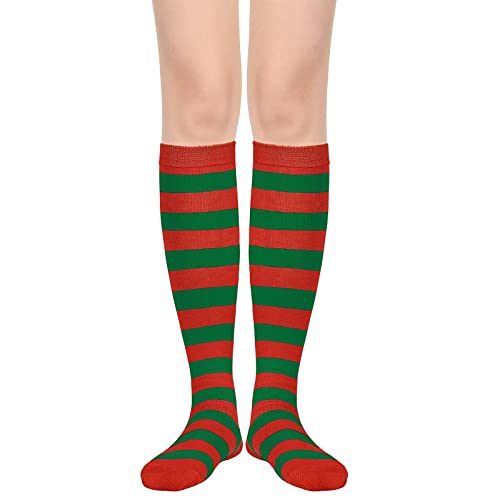 Image of American Trends Striped Knee High Socks for Women Thigh High Socks Long Leg Warmers