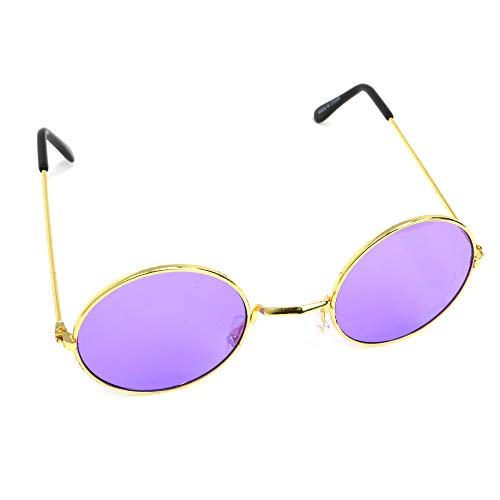 purple circle glasses