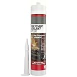 High Temperature Silicone Sealant 1500°C Black | Heavy Duty Heat Resistant Fire Cement & Flue Sealer | For Wood Burner Stoves, Chimneys, Ovens & Fireplace Repair | Professional Grade Cartridge