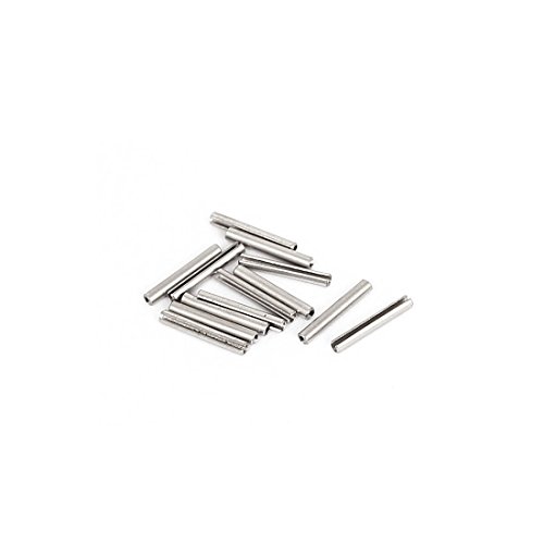 Aexit M1.5x12mm 304 Clamps Stainless Steel Split Spring Roll Dowel Pins Strap Clamps Fasteners 10Pcs