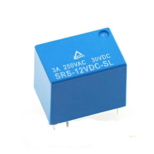 Relé SRS-12VDC-SL evita sobrecalentamientos en placas de circuito impreso 5 piezas