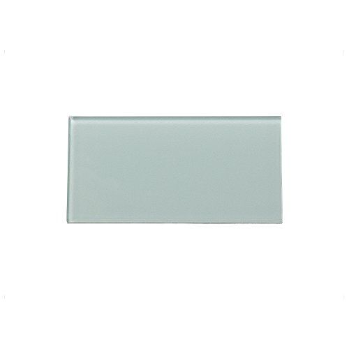 Aspect Peel and Stick Backsplash Morning Dew Glass Backsplash Tile Sample for Kitchen and Bathrooms (3