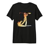 Herren Retro Golfer Golfspiel Golfunterricht Premium T-Shirt