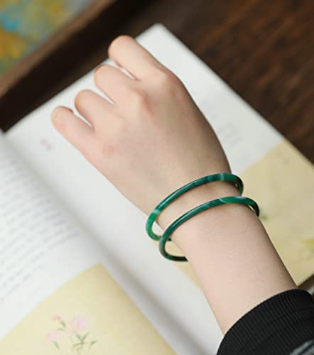 Image of Natural Agate Bracelet Bangle With Gift Box Free
