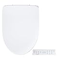 SmartBidet SB-1200ER Electric Bidet Toilet Seat for Elongated Toilets with Remote control, Premium Unlimited Hot Water with Night Light