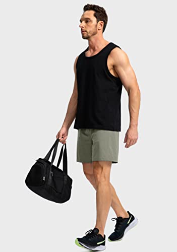 Image of Soothfeel Men's Running Shorts with Zipper Pockets 9 inch / 7 inch / 5 inch Quick Dry Eight Basketball Gym Workout Athletic Shorts