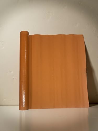 Image of Cubic Laminated Orange Kraft Paper Roll - 90 GSM | Pack of 2 | 24 Feet Long | Waterproof & Durable Wrapping Paper for Packaging, Crafts & Decorations