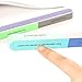 C-LARSS Nail Files and Buffers, Professional All-in-One Shaping 7 Way Nail File, Washable Emery Boards for Nail Care Random Color