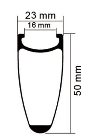 Superteam 50mm/23mm Cycling Wheelset Carbon Fiber Road Bike 700c Clincher Wheel