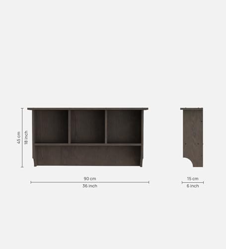 Image of Rio Multipurpose Modular Wall Racks /Shelves /Organiser /Decor Particle Board Wall Shelf (Number of Shelves - 4, Brown)