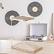 Buwico Vinyl-Schallplattenhalter, Schallplatten Aufbewahrung Schallplattenhalter, Vinyl Massivholz Plattenhalter für LP-Display, Plattenhalter für Moderne Home Office Desktop Dekoration