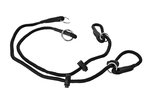 Dingo Gear Set - 2 x Trainingshalsbänder - 1 mit 1 Begrenzer und 1 mit 2 Begrenzern, wasserdicht, langlebig, für K9, Hundetraining, IGP, Agitation, Gehorsam, Schwarz XS (S10055)