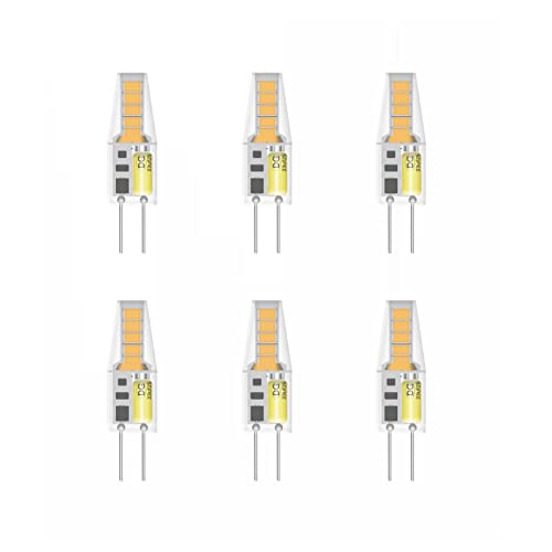 Huoqilin Ampoule G4 LED 2W 12V, Blanc Chaud 3000K, 200lm, non-dimmable,Lot de 6 Cover